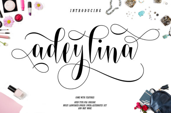 Adeylina Script Font: A Romantic Touch for Creative Branding