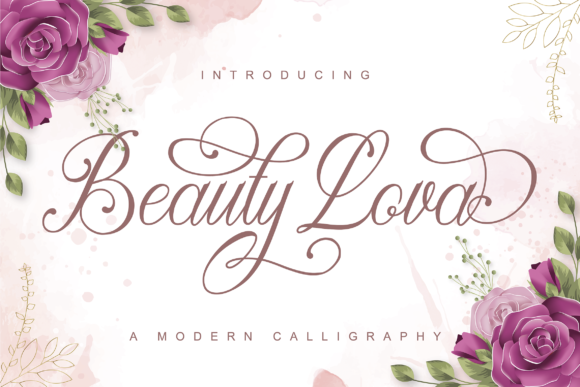 Beauty Lova: A Modern Script Typeface for Editorial Elegance