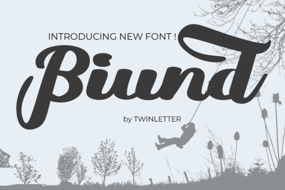 Biund: A Script Font for Editorial Elegance