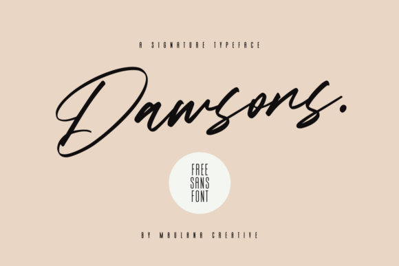 Dawsons Font: A Handwritten Typeface for Makers and Designers
