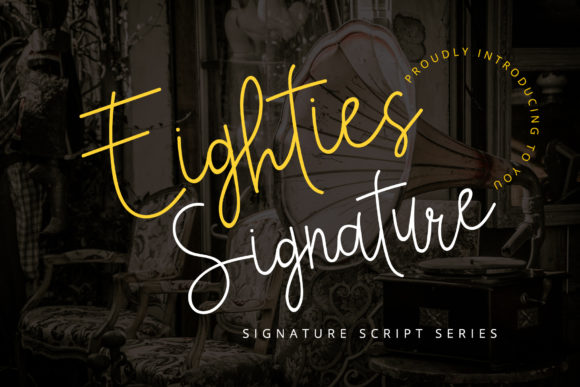 Eighties Signature: A Handwritten Font with Vintage Elegance