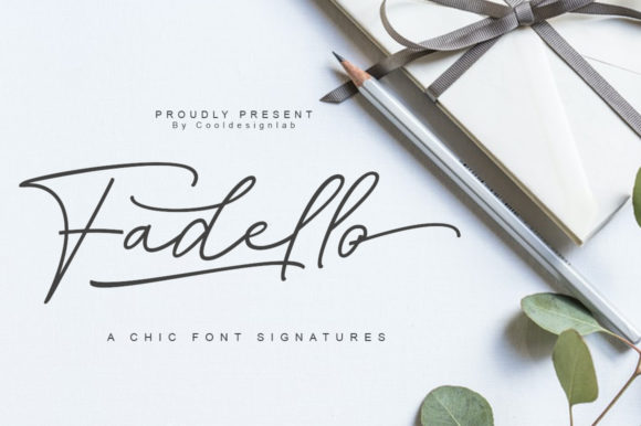 Fadello: A Handwritten Script Font with Elegance