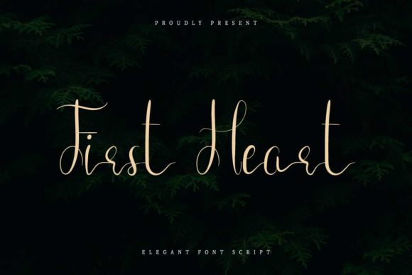 First Heart Font for a More Elegant Brand Look