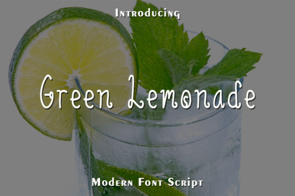 Green Lemonade: A Beautiful Script Font for Designers