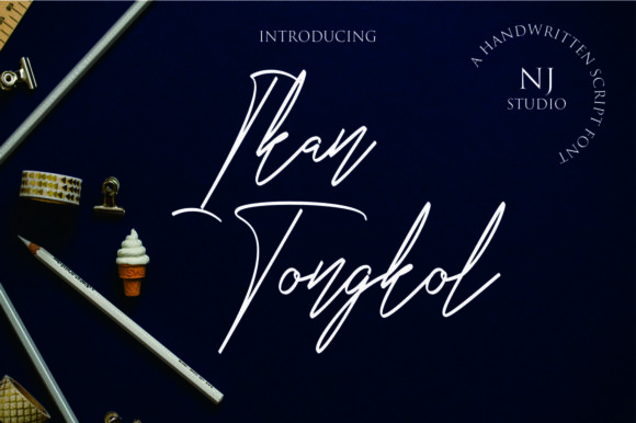 Ikan Tongkol: A Delicate Script Font for Signature-Level Design