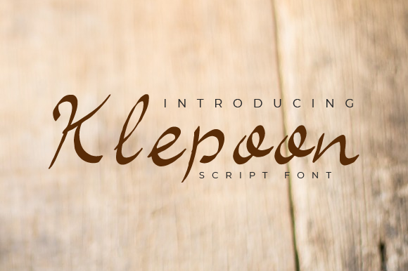 Klepoon Font: A Script Typeface for Elegant Editorial Design