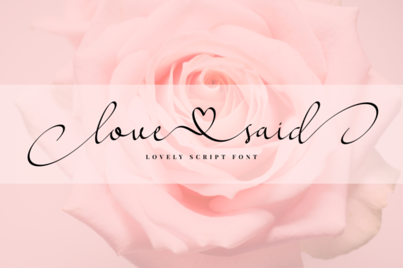 Love Said Font: A Polished Script for Business Branding