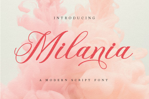 Milania Font: A Handwritten Script for Editorial Elegance