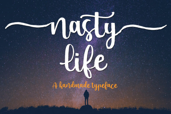 Nasty Life Font: A Handwritten Script for Personalized Design