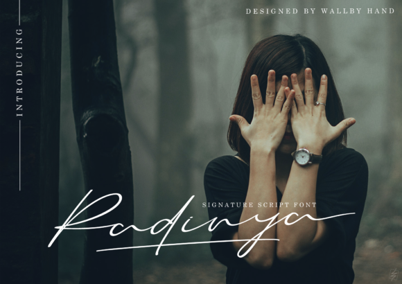 Radinya: A Signature Script Font for Editorial Design