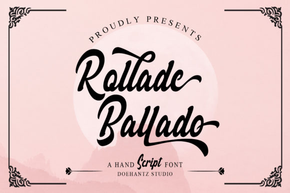 Rollade Ballado Font for Modern Web Design Projects