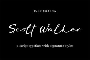 Scott Walker: A Luxurious Script Font for Stunning Designs