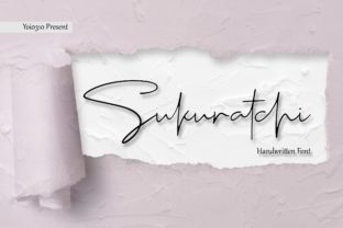 Sukuratchi Font: A Script Handwritten Typeface for Polished Branding
