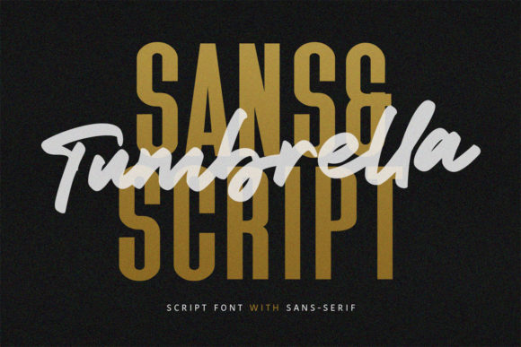 Tumbrella Font: A Handcrafted Typeface for Digital Designers