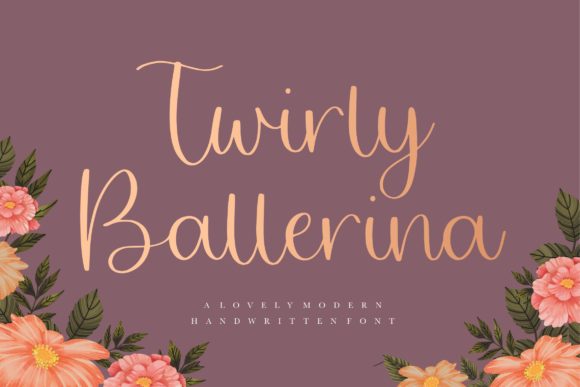 Twirly Ballerina Font: Timeless Elegance for Craft Projects