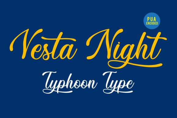 Vesta Night Font Review: A Script Typeface for Creative Branding