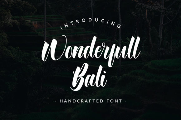 Wonderfull Bali Font for Memorable Branding and Creative Projects